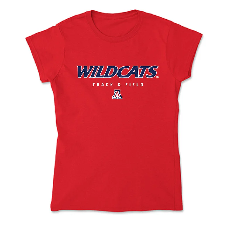 Arizona - NCAA Women's Track & Field : Keilee Hall - Soft Style Women’s T-Shirt-- Spandex Blend Rayon Blend Denim Blend