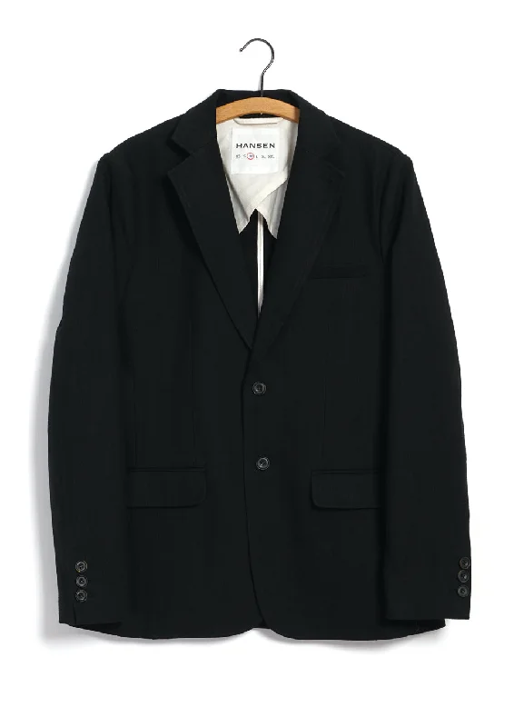 CHRIS 29-63-2 | Classic Two Button Blazer | Black Panama Women's Formal Blazer